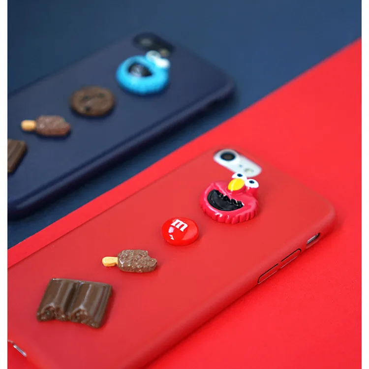 Мягкий кожаный чехол для iPhone 6, 6s, 7, 8 plus, 5, 5S, SE, 10 X, XR, XS MAX, 3D, с изображением улицы Сезам, милый мультяшный, Роскошный чехол для телефона
