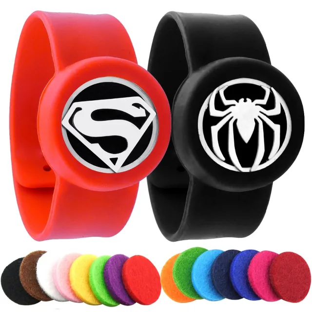 Superman Spiderman Bambini Regolabile Repellente Della Zanzara Braccialetto Olio Superman Spiderman Bambini Regolabile Repellente Della Zanzara Braccialetto Olio