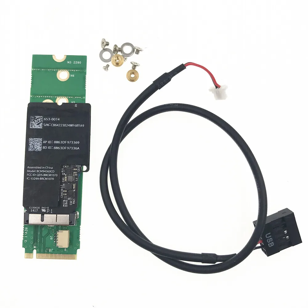 BCM94360CD BCM94360CS2 BCM943224PCIEBT2 12+ 6 Pin Bluetooth WiFi беспроводной модуль карты для M.2 NGFF ключ M адаптер для Mac OS