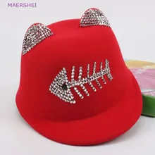 MAERSHEI/Новинка года; Зимняя Детская шерстяная шапка; Лидер продаж; шляпа для конной езды с рыбьей костью; для мальчиков; с гусиным язычком; с бантом