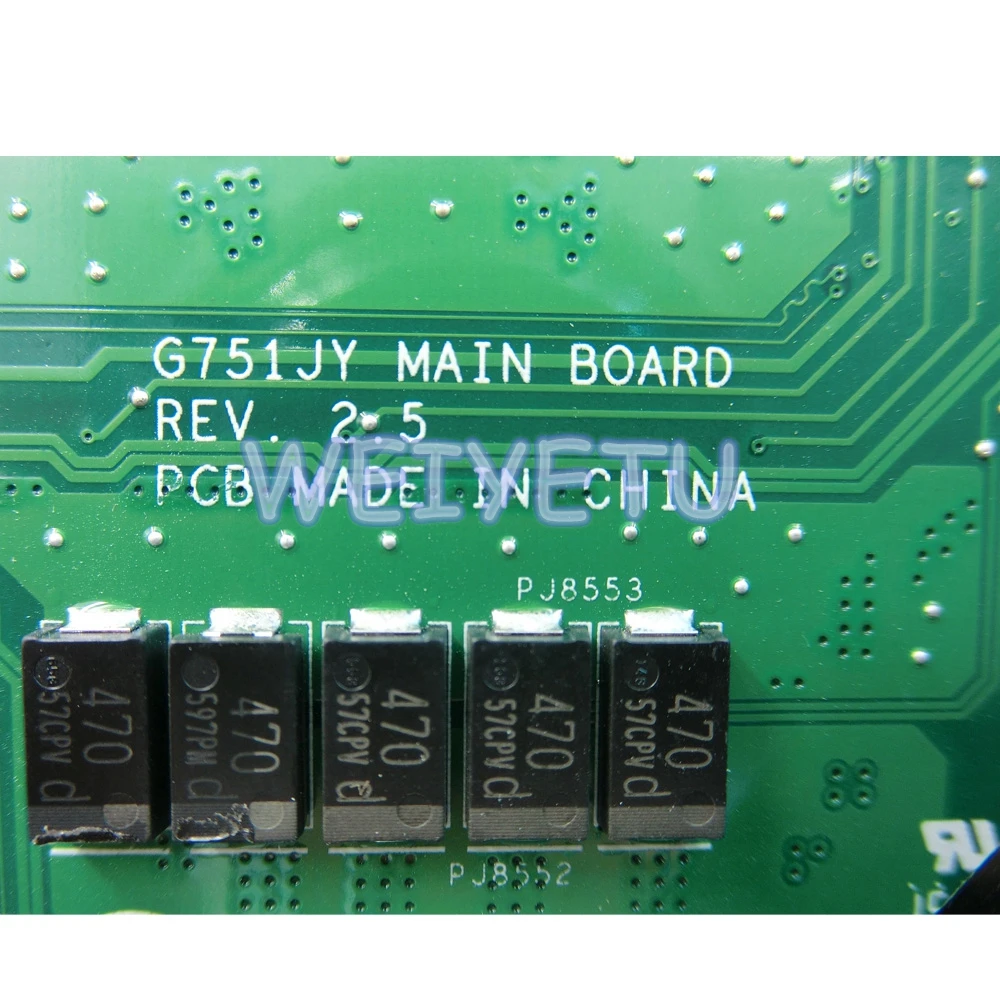 ROG G751JT GTX970M With i7-4710HQ motherboard REV2
