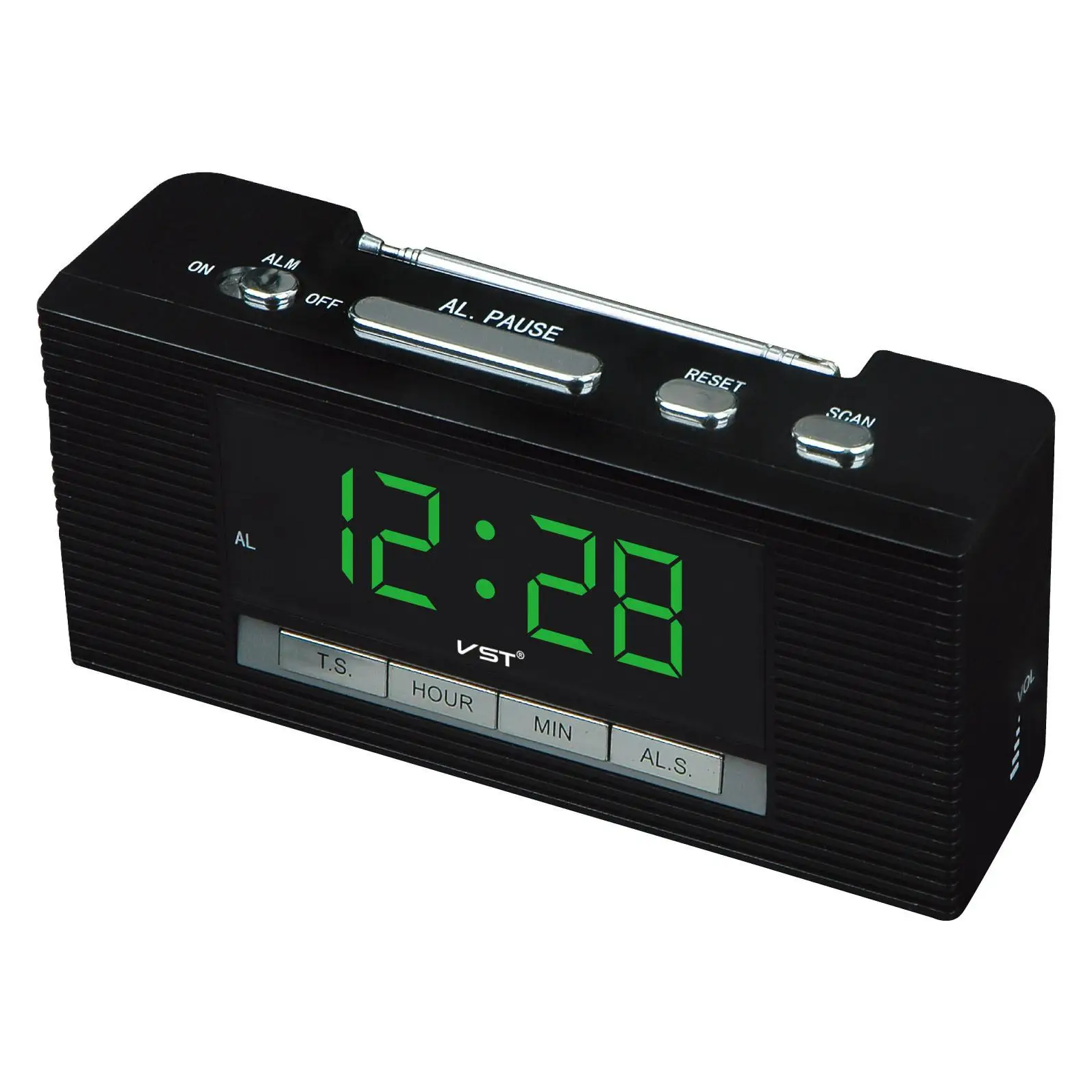 Светодиодный fm-радио-Будильник, ночные часы, электронные настольные цифровые часы, домашний декор для спальни, лучший подарок - Цвет: A