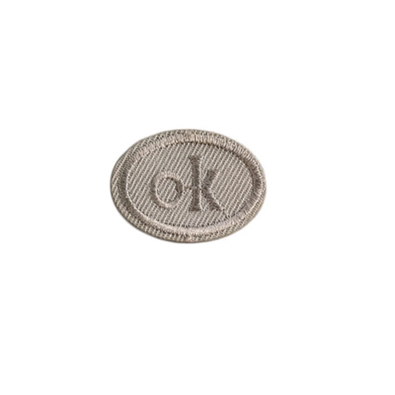 10 шт./компл. цветная маленькая эмблема OK вышитый Утюг на нашивках аппликация