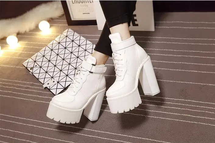 chunky heels boots (2)