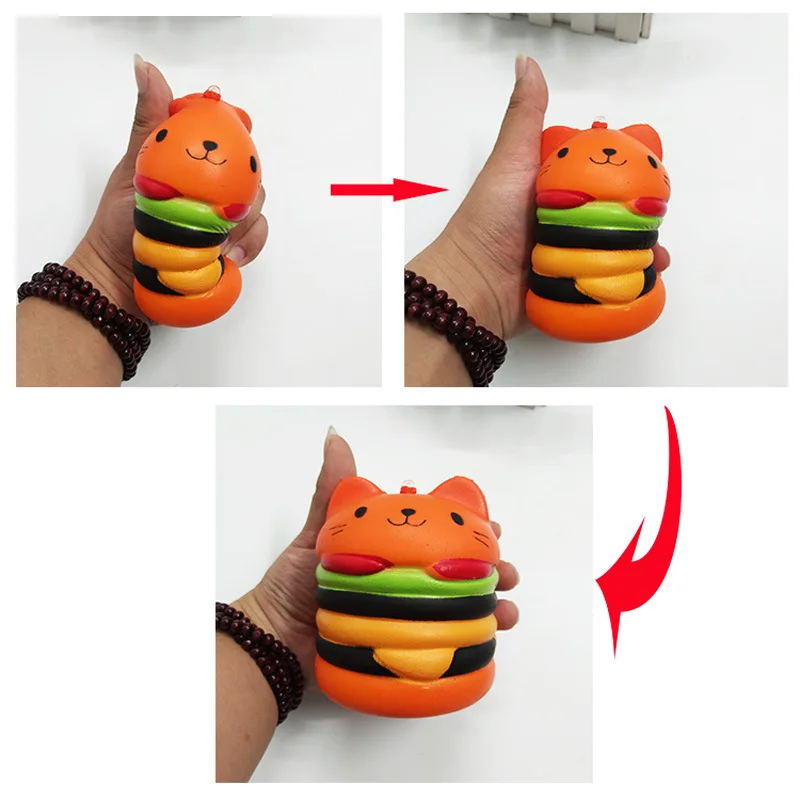 Джамбо Сжимаемый мягкий медленно поднимающийся эластичный Kawaii клубника