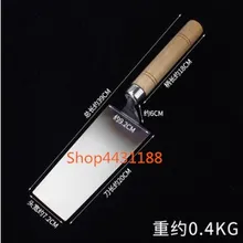 Весь 39 см, интегрированное литье лезвие из нержавеющей стали с деревянной ручкой 18 см штукатурка шпатель строительный шпатель инструмент about0.4кг