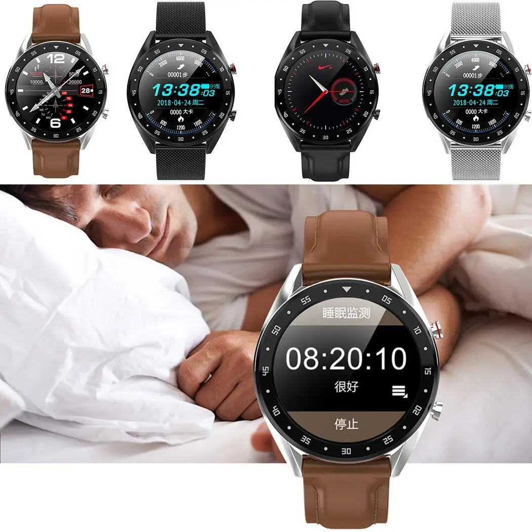 

L7 Smart Watch Bluetooth Colorful Screen IP68 Waterproof Heart Rate Blood Pressure Monitor Pedometer Smartwatch For IOS Android