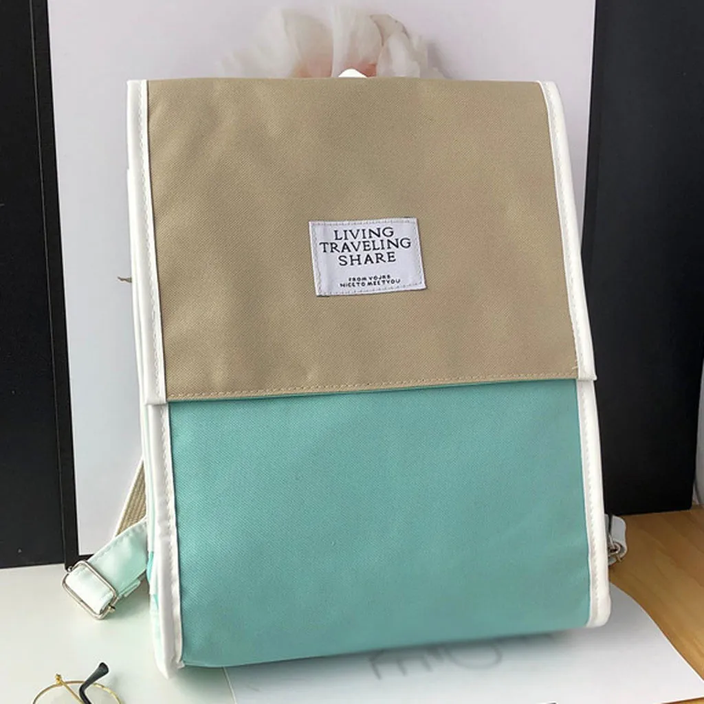 

OCARDIAN Backpck New Fashion Women's Ladies Soft Canvas Large Capacity Laptop Female Multifunction Bag For Students Backpack J4