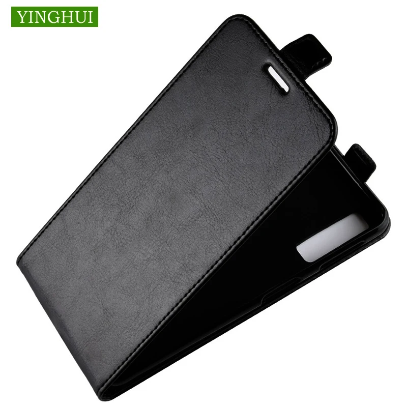 

YINGHUI For Samsung Galaxy A7 2018 A750 A750F 6.0" Case Flip Leather Case High Quality Vertical Cover With Card Holder