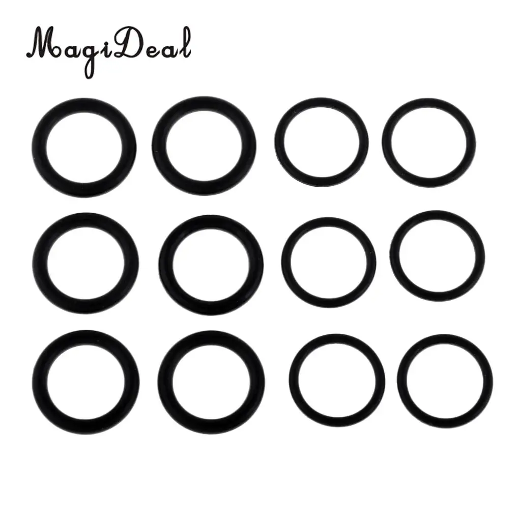Functional Mini Aluminum Scuba Snorkeling Diving Tanks with 12 O Rings Brass Pick Dive Key Ring for Underwater Emergency Access