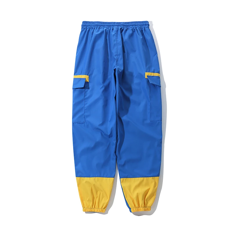 Waliicorners Men Big pocket Casual Cargo Pants Harajuku Hip Hop Streetwear Elastic ankle Skateboard Harem Sweatpants Joggers 15 11
