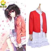 Nueva Llegada Japonés Uniforme Humilde Actriz Katou Megumi cosplay niñas uniforme disfraces de halloween para las mujeres
