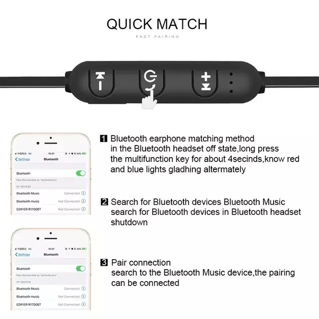 2019 беспроводные наушники Bluetooth для телефона с шейным ремешком спортивные Samsung Sony