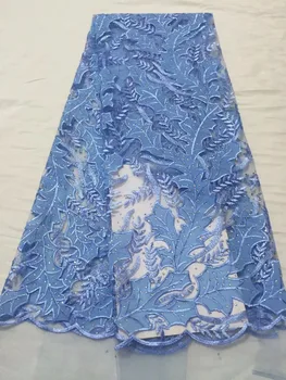 

The latest design 3d flower patterns French lace fabric high-quality African laser embroidery lace fabric 3d diamond flowers YYZ