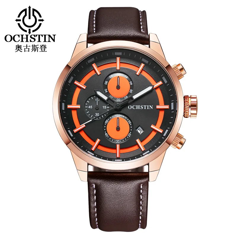 

OCHSTIN Brand Luxury Watch Men Fashion Waterproof Quartz Chronograph Sport Wrist Watch Men Clock Male montre homme