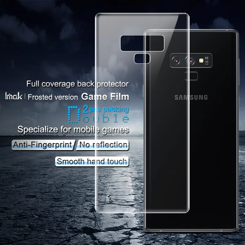 

Imak Matte Anti-Fingerprint Hydrogel Full Cover for Samsung Galaxy Note9 Back Protective 2pcs/Pack Frosted Specialize for Gaming
