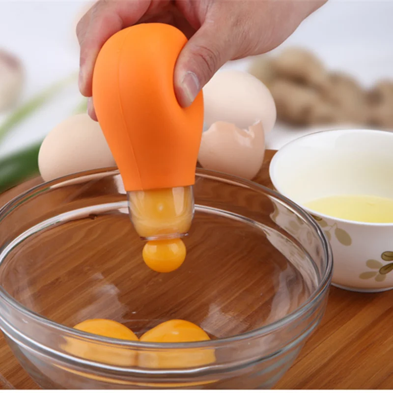 Высококачественный силиконовый желток для яиц белый разделитель фильтры кухонные принадлежности