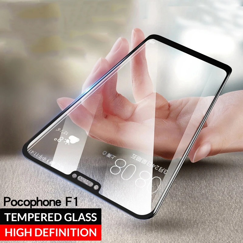 Закаленное стекло для Xiaomi Pocophone F1 чехол покемофон Защитное Xioami Xiomi Xaomi Redmi 4X Note 5 6 Pro