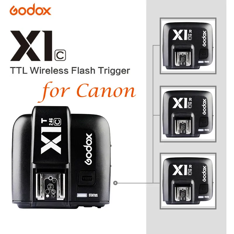 

Godox X1C X1T-C 2.4 G E-TTL Wireless Flash Remote Trigger Transmitter for Canon 1200D 600D 700D 750D 650D 100D 550D 500D 5D2 5D3