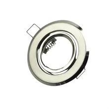 Светодиодный потолочный прожектор отделка кольца нержавеющая сталь Светодиодная лампа рамка GU10/MR16 осветительные приборы