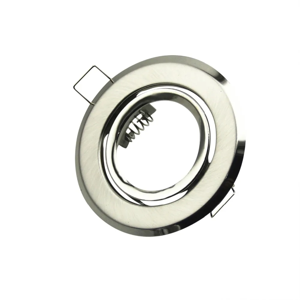 

Free Shipping Led Ceiling Spotlight Trim Rings Stainless steel Led Lamp Frame GU10/MR16 Lighting Fixtures