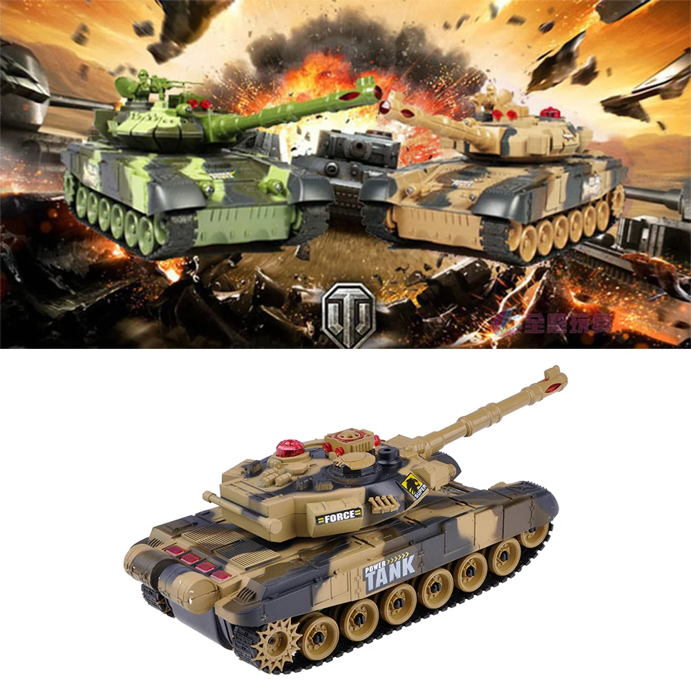 Deluxe RC Fighting Battle Tanks Infrared Remote Controller Charge Sound Light