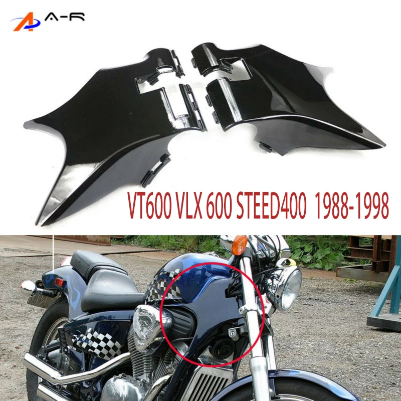 

Side Frame Neck Wire Cover Cowl Fairing Guard Protector For Honda Shadow VT600 VT 600 VLX 600 STEED400 1988 - 1998 ABS Plastic
