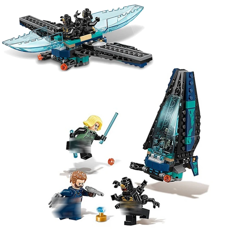 

Marvel Avengers Infinity War Super Hereos 07104 Outrider Dropship Attack Building Blocks Toys Legoings Avenger