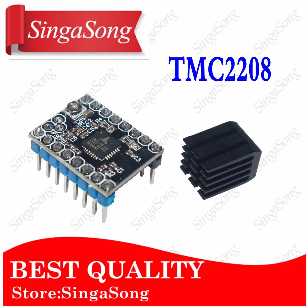 

3D Printer Parts Stepstick TMC2208 Stepper Motor Driver Super Silent With New Heat Sinks Replace TMC2100