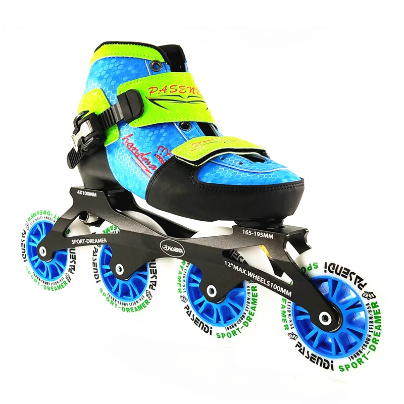 inline speed skates 4 Size Adjustable, for Adult Kid Children