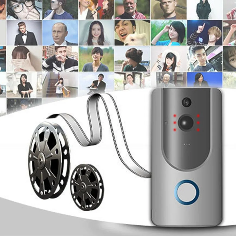 

M2 Wide angle Door Bell 2.4G WI-FI Video Phone Doorbell IR Night Vision PIR Sensor Alarm Wide Angle Wireless Security Camera