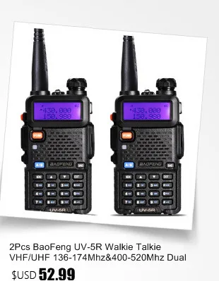 BaoFeng GT-3 Mark II Two-Way Radio Walkie Talkie Dual Band UHF/VHF 136-174/400-520MHz with Car Charger Nagoya NA-771 Antenna