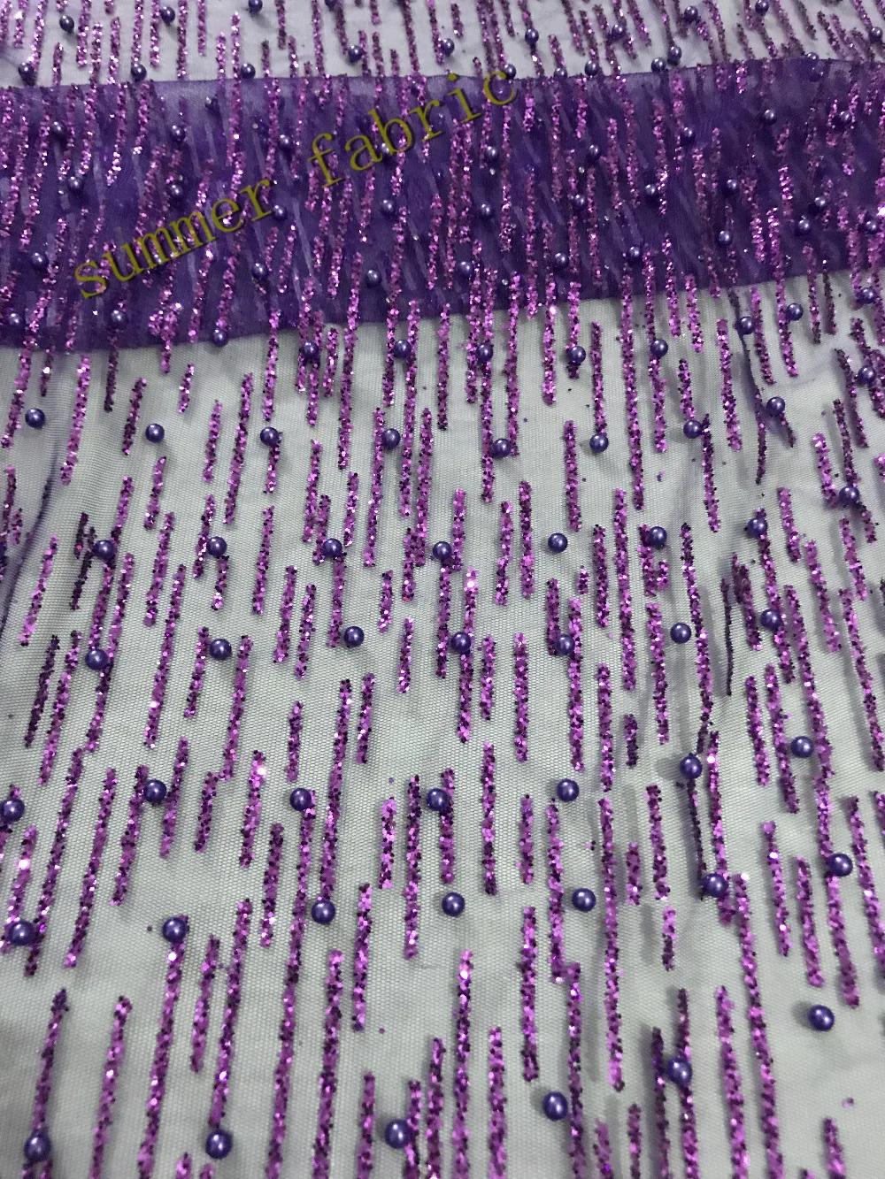 Бисерная клееная блестящая африканская кружевная ткань для праздничного платья 5 ярдов/лот розовое золото вышитое французское Тюлевое кружево с клееным блеском