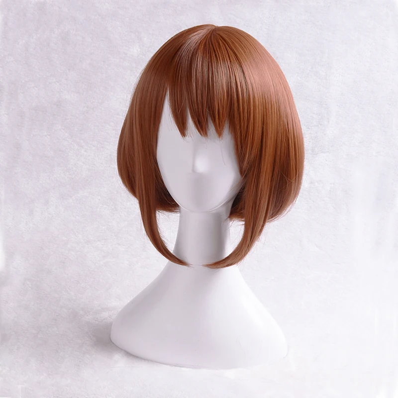 Карнавальный парик My Hero Academy Boku no Hiro Akademia OCHACO URARAKA для женщин и девочек, вечерние карнавальные костюмы на Хэллоуин