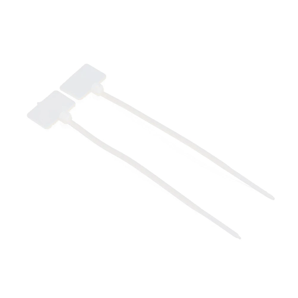 

JFBL 100Pcs Zip Ties Write On Ethernet RJ45 RJ12 Wire Power Cable Label Mark Tag