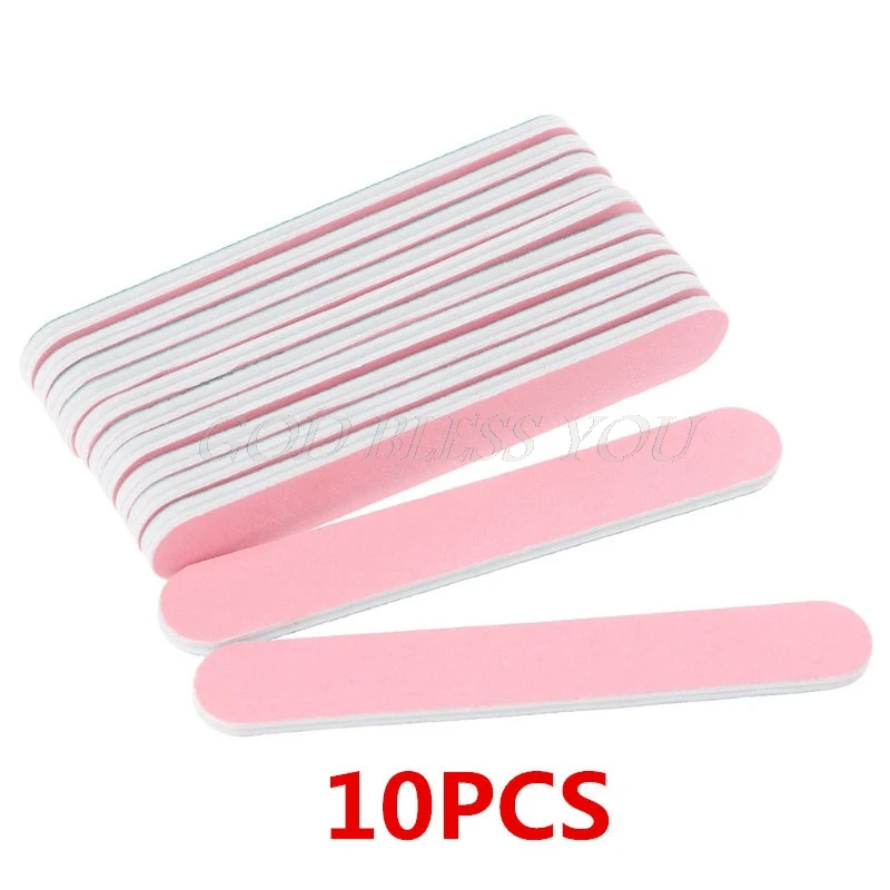

10PCS Professional Nail Art Manicure Round Sanding File Buffer Beauty Tool