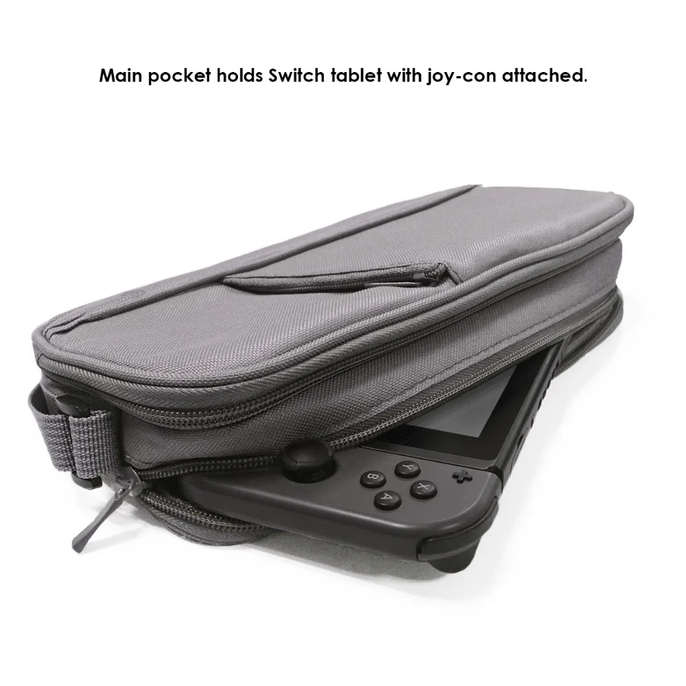 

GameSir W60S106 Switch Backpack and Storage Bag, Travel Bag Holds Switch Console Games Joy-Cons and Accessories, Grey