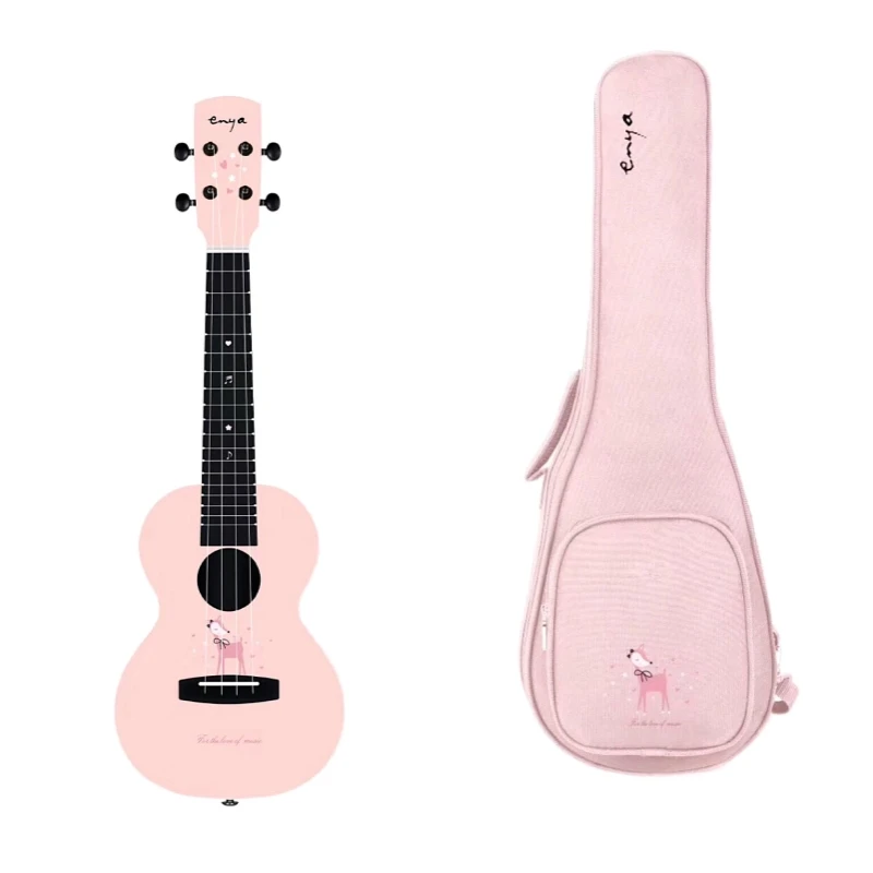 Enya девушки укулеле 2" Розовый цвет фанеры укулеле розовое дерево гриф струны Музыкальные инструменты