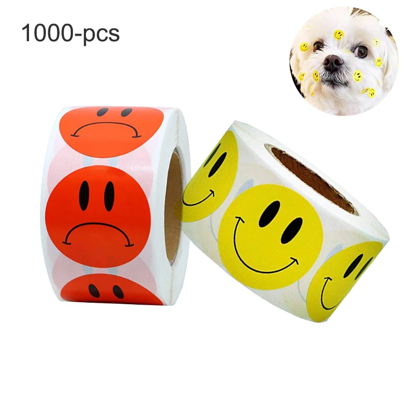 

1000pcs Smiley happy Stickers and Crying face sticker for theacher and student adhesive sticker seal labels scrapbooking