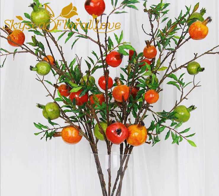 Buy Artificial fruit 94cm pomegranate foam fake fruit