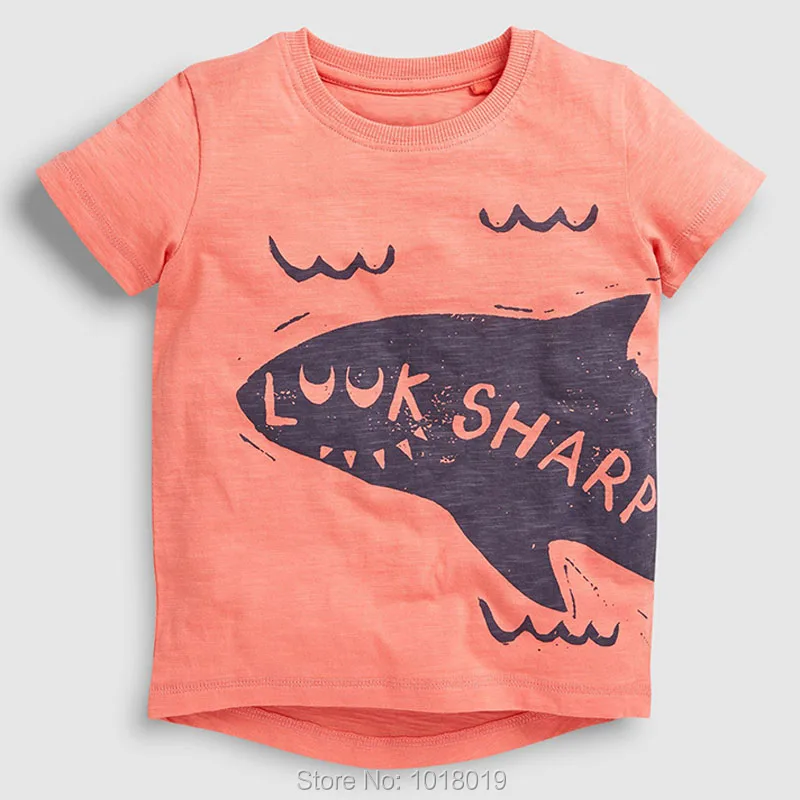 

100% Cotton Baby Boys Clothes New 2019 Children Toddler Kids Tees T-Shirts Brand Shark Tops t Shirts Undershirts Outerwear 2Y-7Y