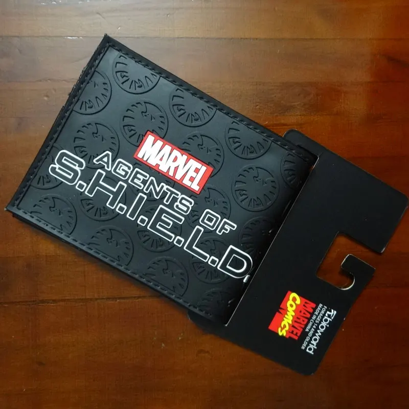 Капитан Америка кошелек Marvel Comics Revenge League агенты бумажники с защитным экраном для мужчин женщин короткие ПВХ сумки carteira