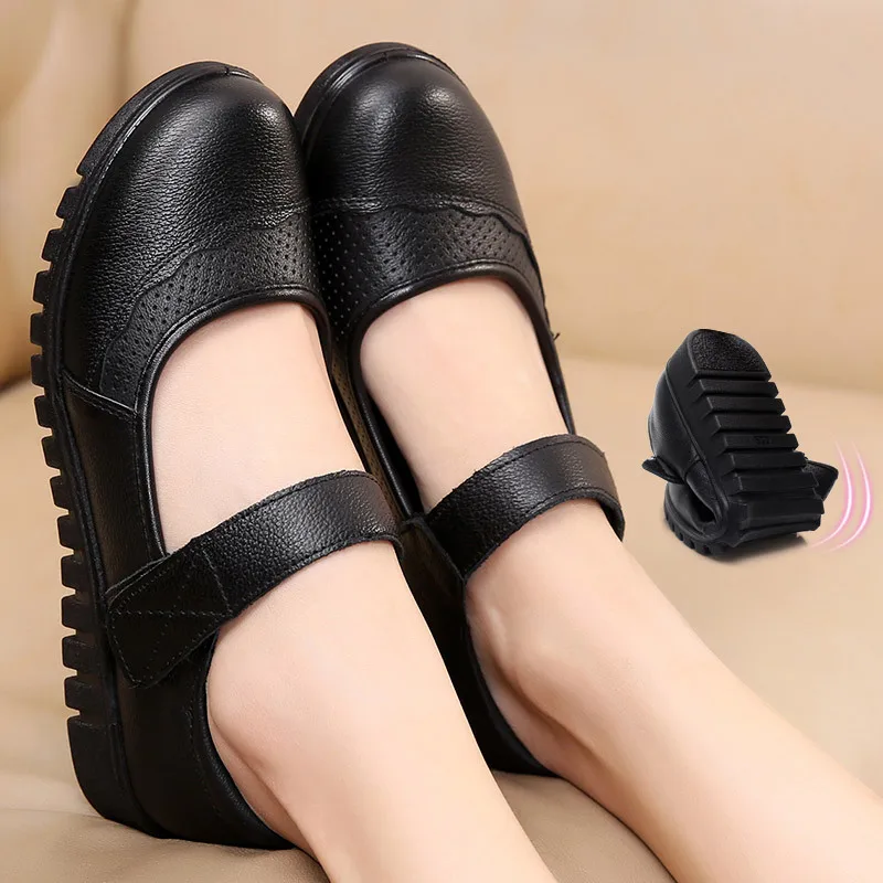 

Shoes Flats Moccasins Slip on Loafers Genuine Leather Ballet Shoes Fashion Casual Ladies Shoes Footwear Soft Women Shoes Flats