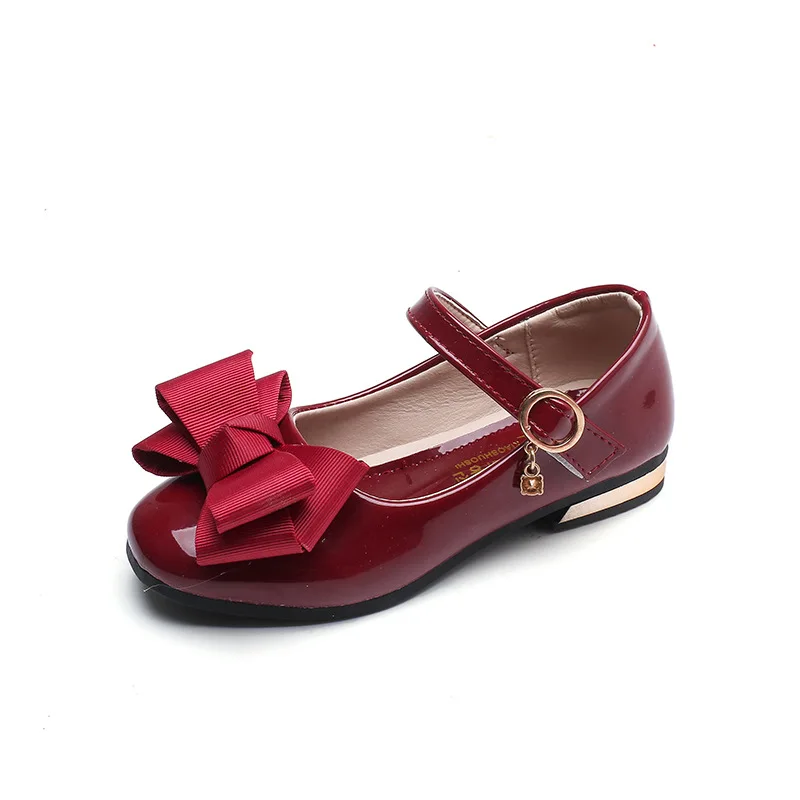 

Girls Shoes Party For Black Kids Shoes Princess School Fille Dress Shoes For Little Red Girls Soft Leather Shoe Pink Children'S