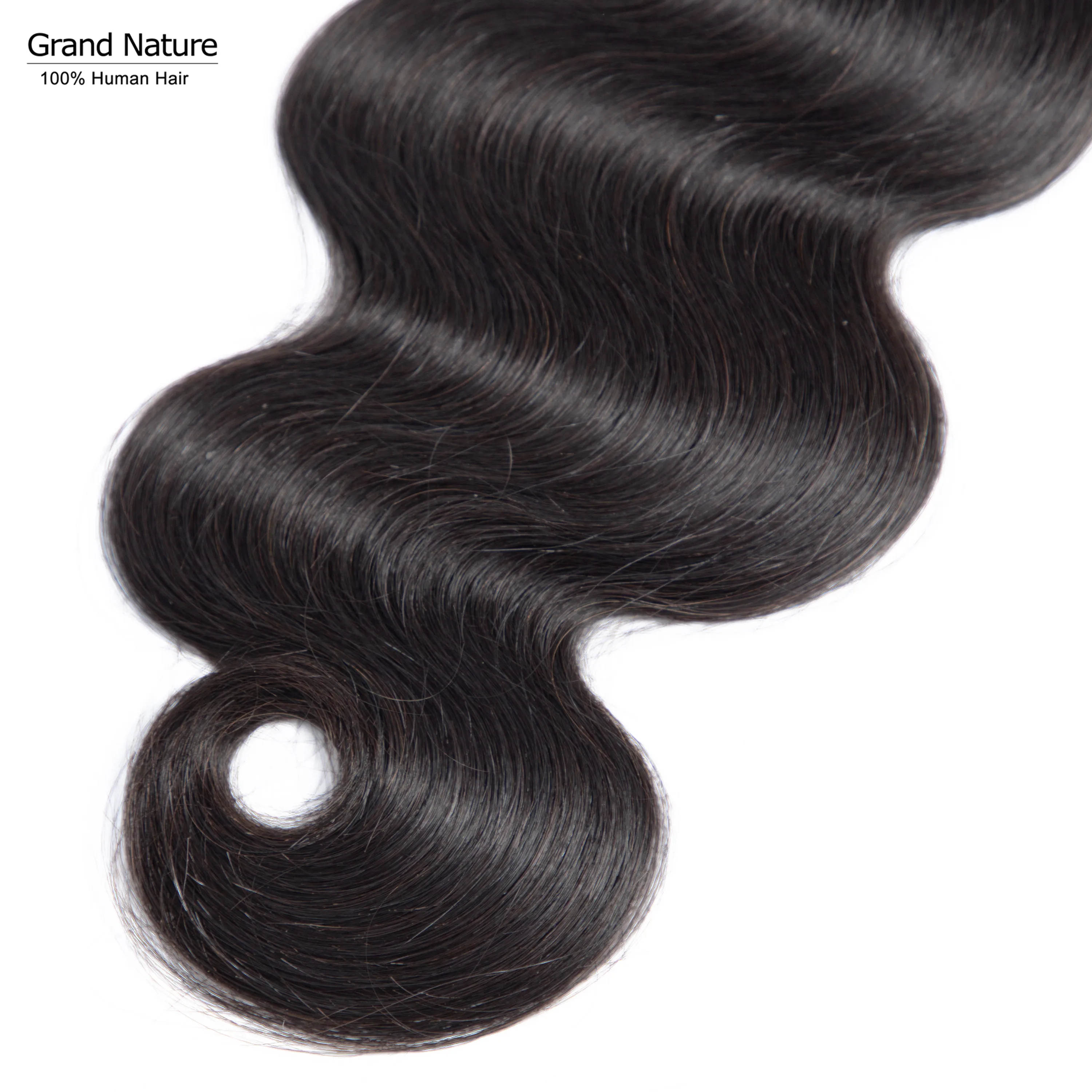 Grand Natural 10A Virgin Hair ткет бразильские волнистые человеческие волосы один пучок натуральный черный один Даритель может быть окрашен и отбелен