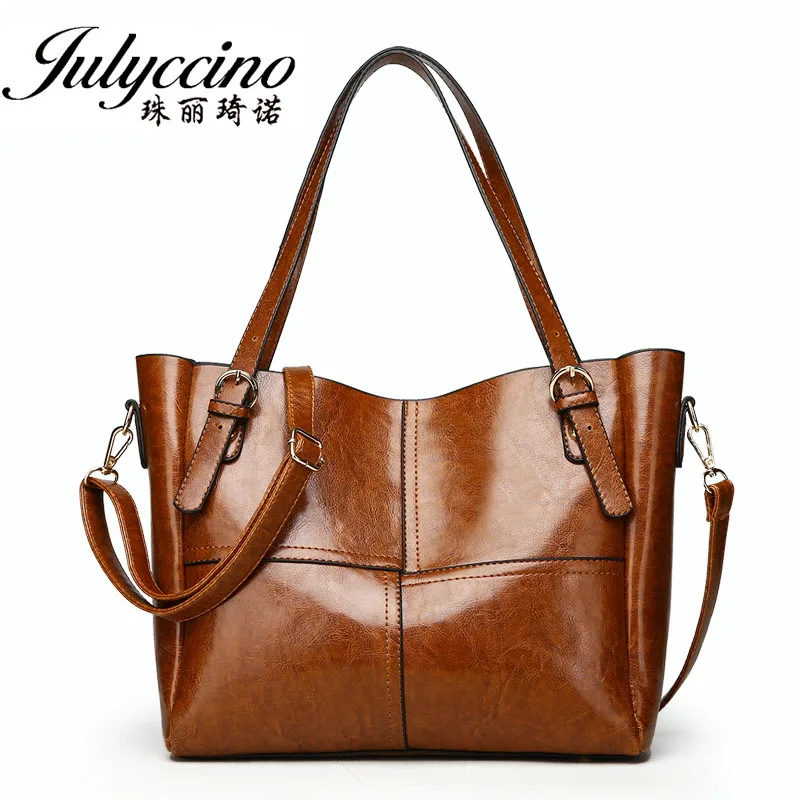

JULYCCINO Luxury Women Handbags High Quality Big Tote Bags For Women Shoulder Crossbody Bags Ladies Leather Handbag Bolso Mujer