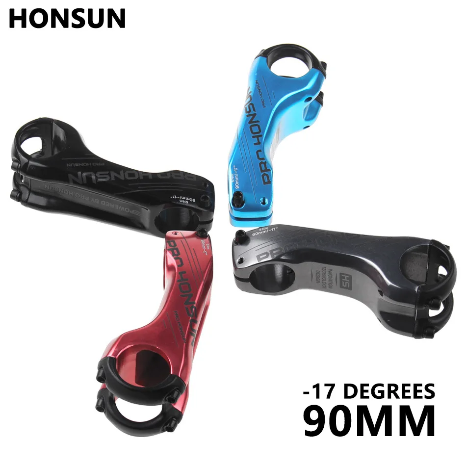 Стержень для горного и шоссейного велосипеда HONSUN PRO 17 градусов 31 8*90 мм стержень из