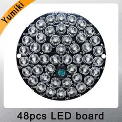 Yumiki 48pcs-LED 850nm осветитель плата инфракрасных диодов светильник ночного видения лампа для 50 CCTV камера корпус