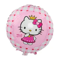 5 шт. розовый синий 18 дюймов hello kitty кошка фольгированный шар мультфильм Свадьба День рождения украшение надувной воздушный шар