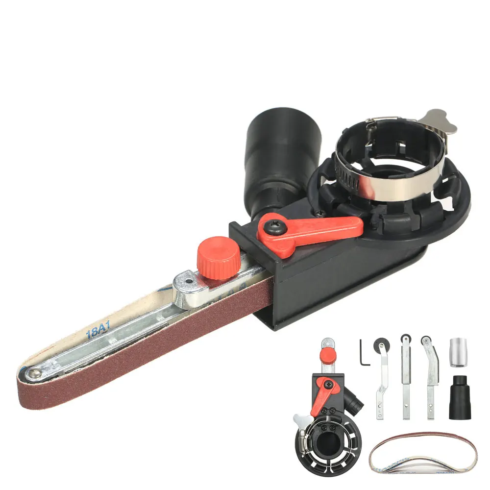 

Multifunction Grinder Mini DIY Sander Sanding Belt Adapter Bandfile Belt Sander for 100mm 4" Electric Angle Grinder power tools